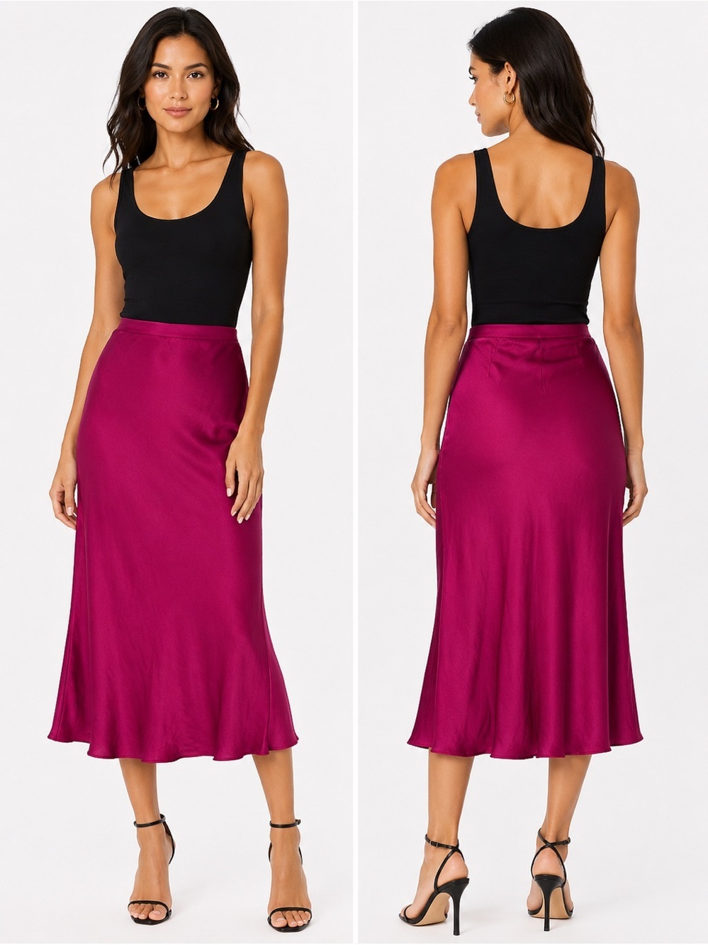 Michael Stars Maxi Skirt Burgundy Size S